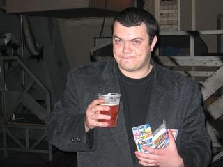 DJ Psych, beer, and pens